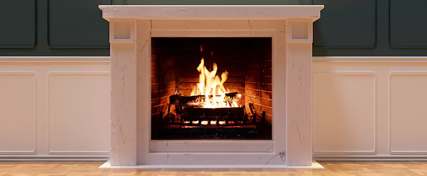 Decorative Electric Fireplace Installation in Biddeford, Maine