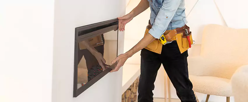 Metal Fireplace Installation in Biddeford, Maine